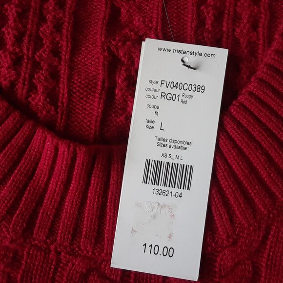 NWT Tristan 50% Wool 50% Pima Cotton Sweater Dress - Picture 11 of 11